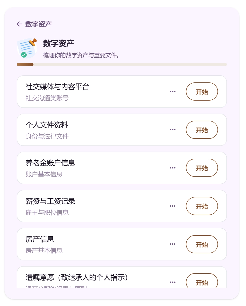 我的条目与分类清单