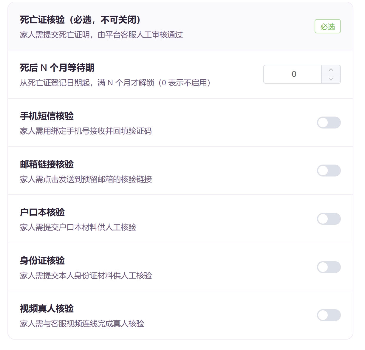 我的家庭与查看权限